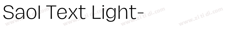 Saol Text Light字体转换